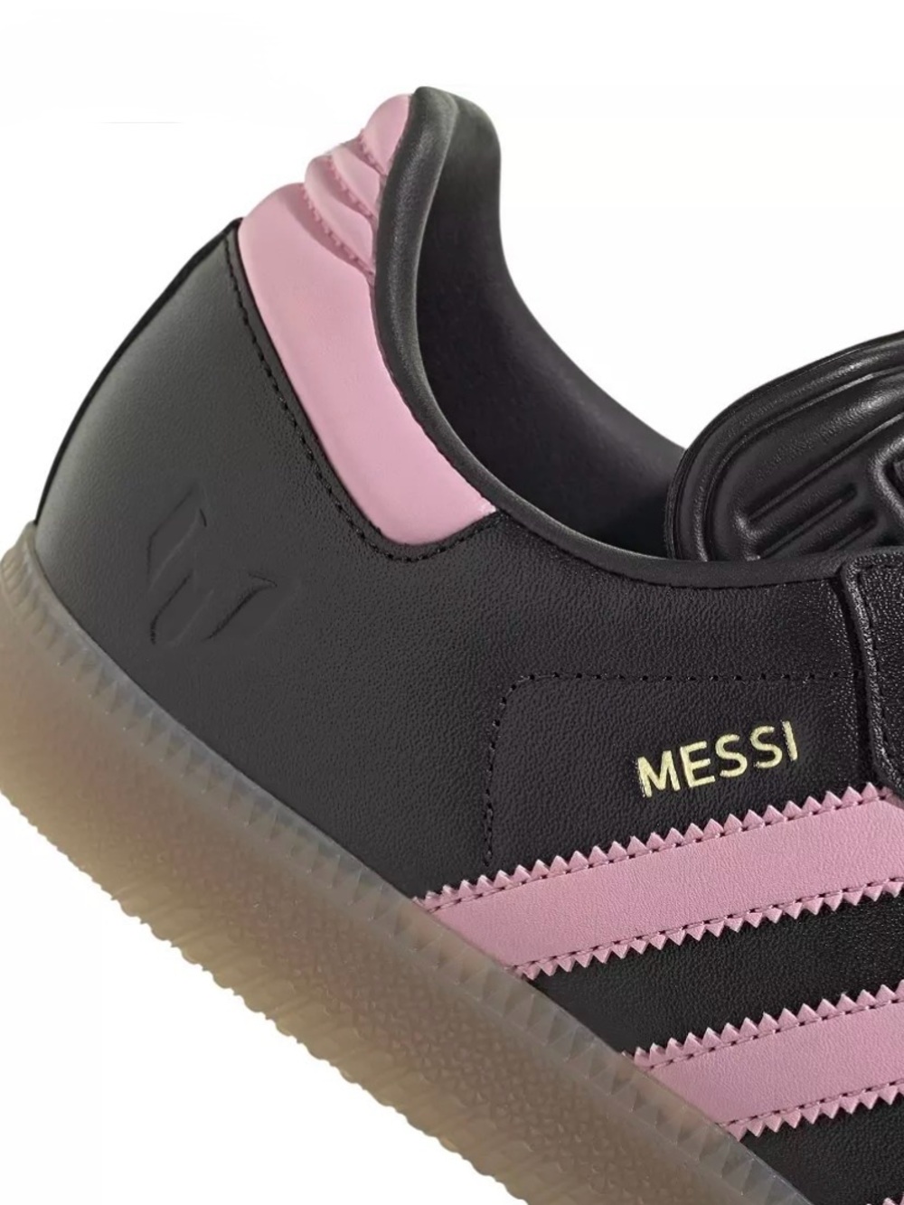 NIB [adidas] Samba Messi Indoor Soccer Shoes Sneakers Pink/Black Men’s 12 - Picture 3 of 15